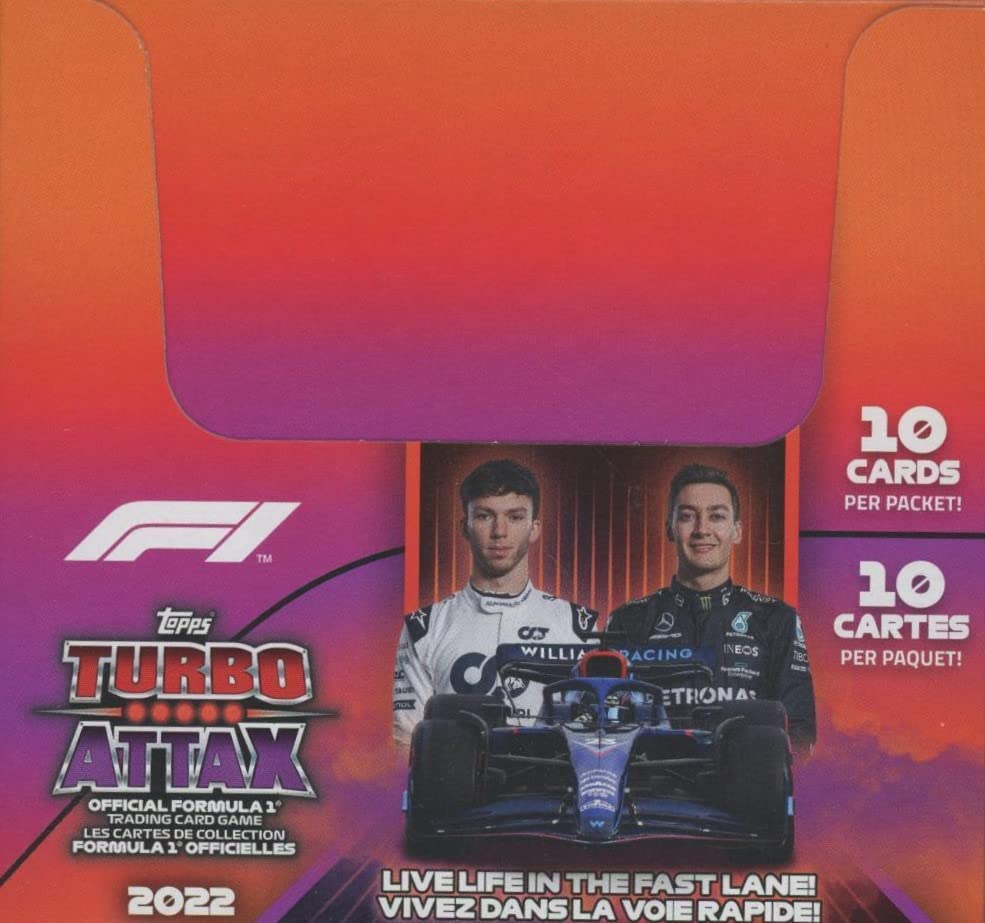 Amazon.com: F1 2022 Topps Formula 1 Turbo Attax Cards - Box (24